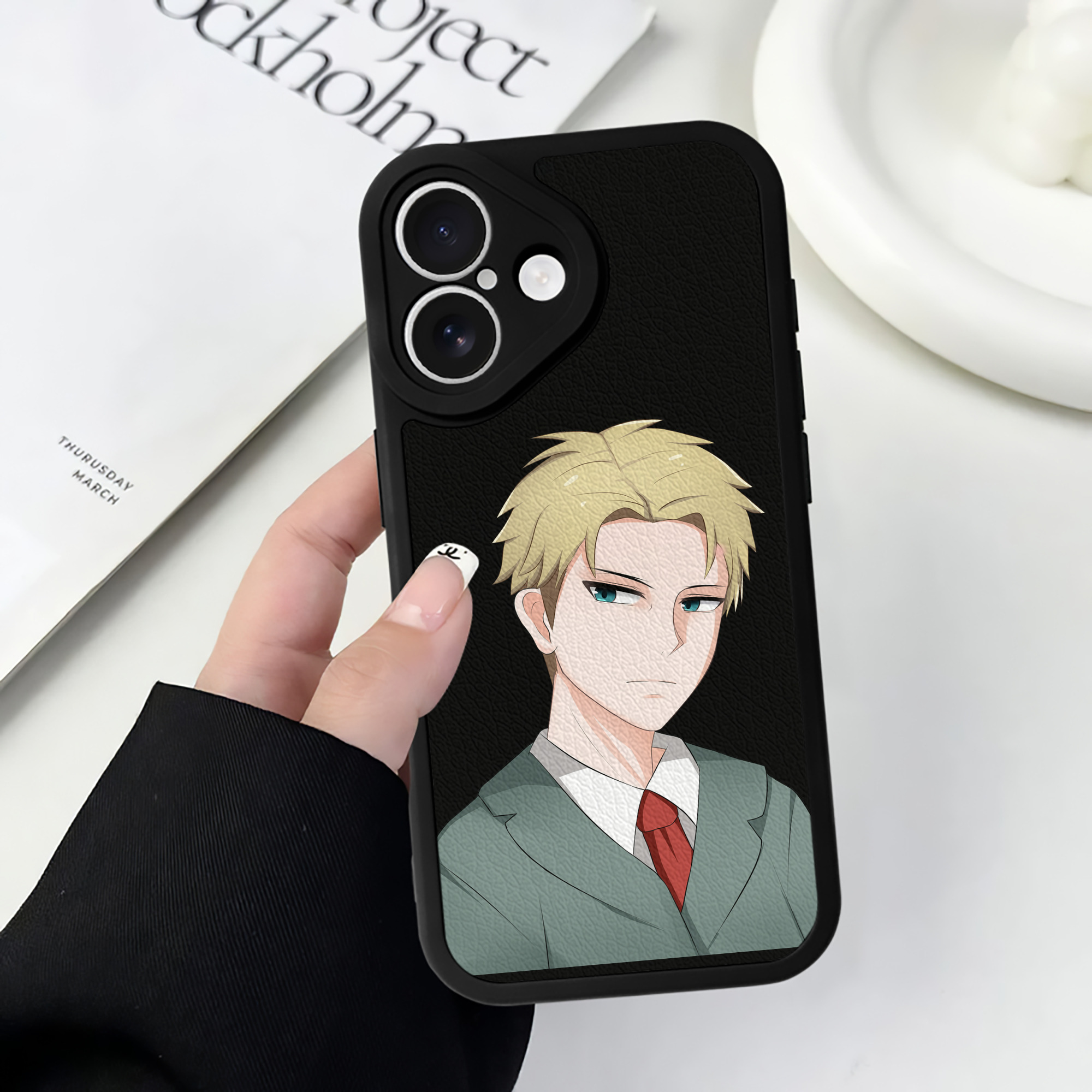 （画像用） SPY×FAMILY间谍家家酒 【iPhone 16シリーズ対応】シリコンスマホケース（レザー調） 材質：シリコン